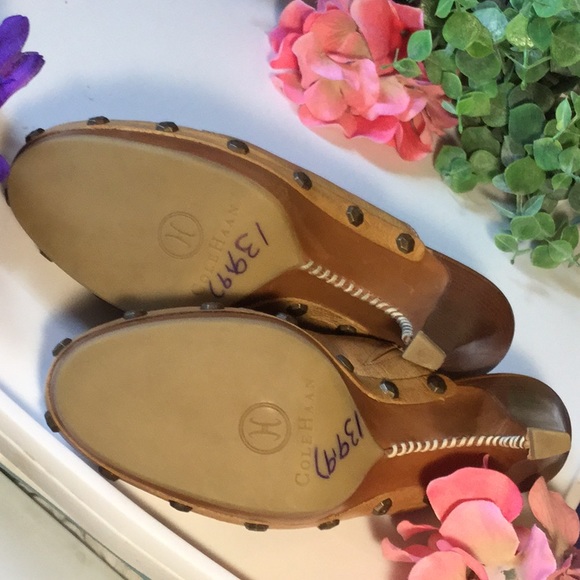 Cole Haan Slide On Heels, Camel - Picture 7 of 7